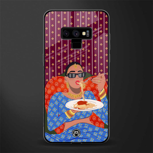 foodie queen glass case for samsung galaxy note 9 image