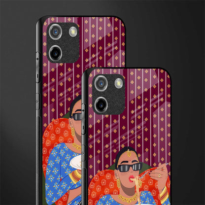 foodie queen glass case for realme c11 image-2