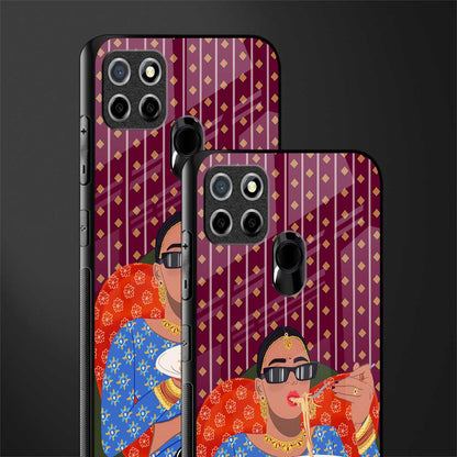 foodie queen glass case for realme narzo 30a image-2