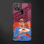 foodie queen glass case for realme narzo 20 image