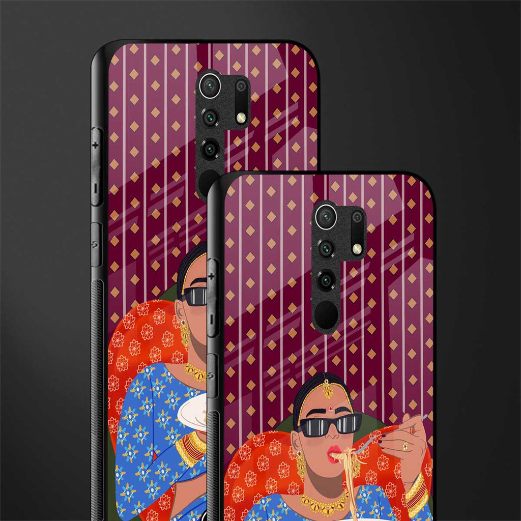 foodie queen glass case for poco m2 image-2