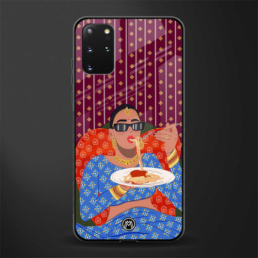 foodie queen glass case for samsung galaxy s20 plus image
