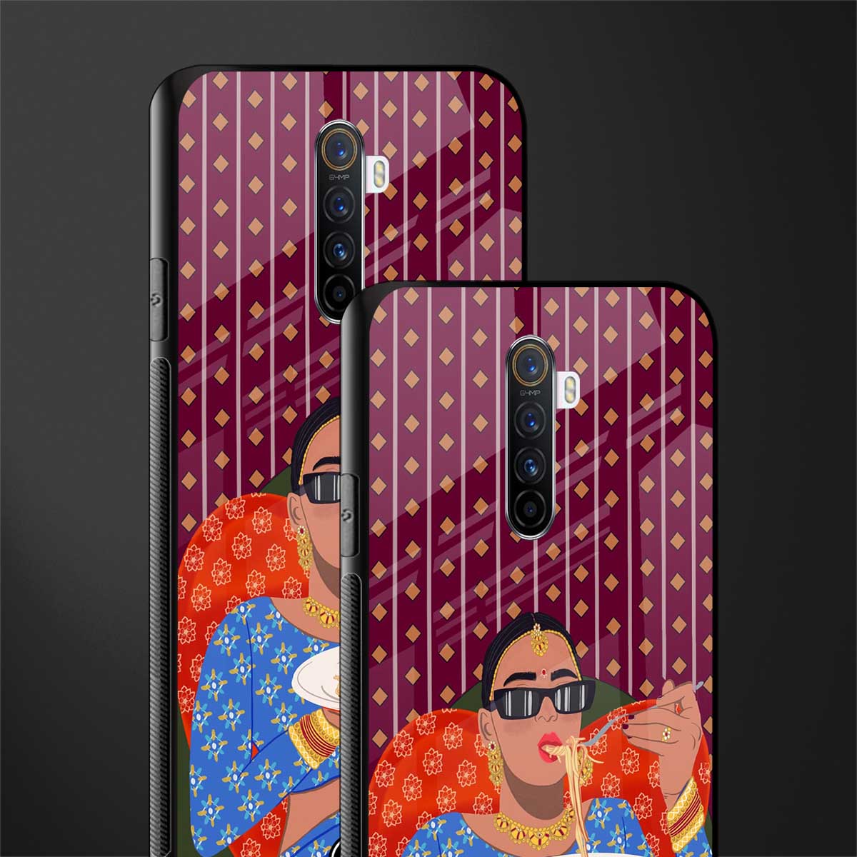 foodie queen glass case for realme x2 pro image-2