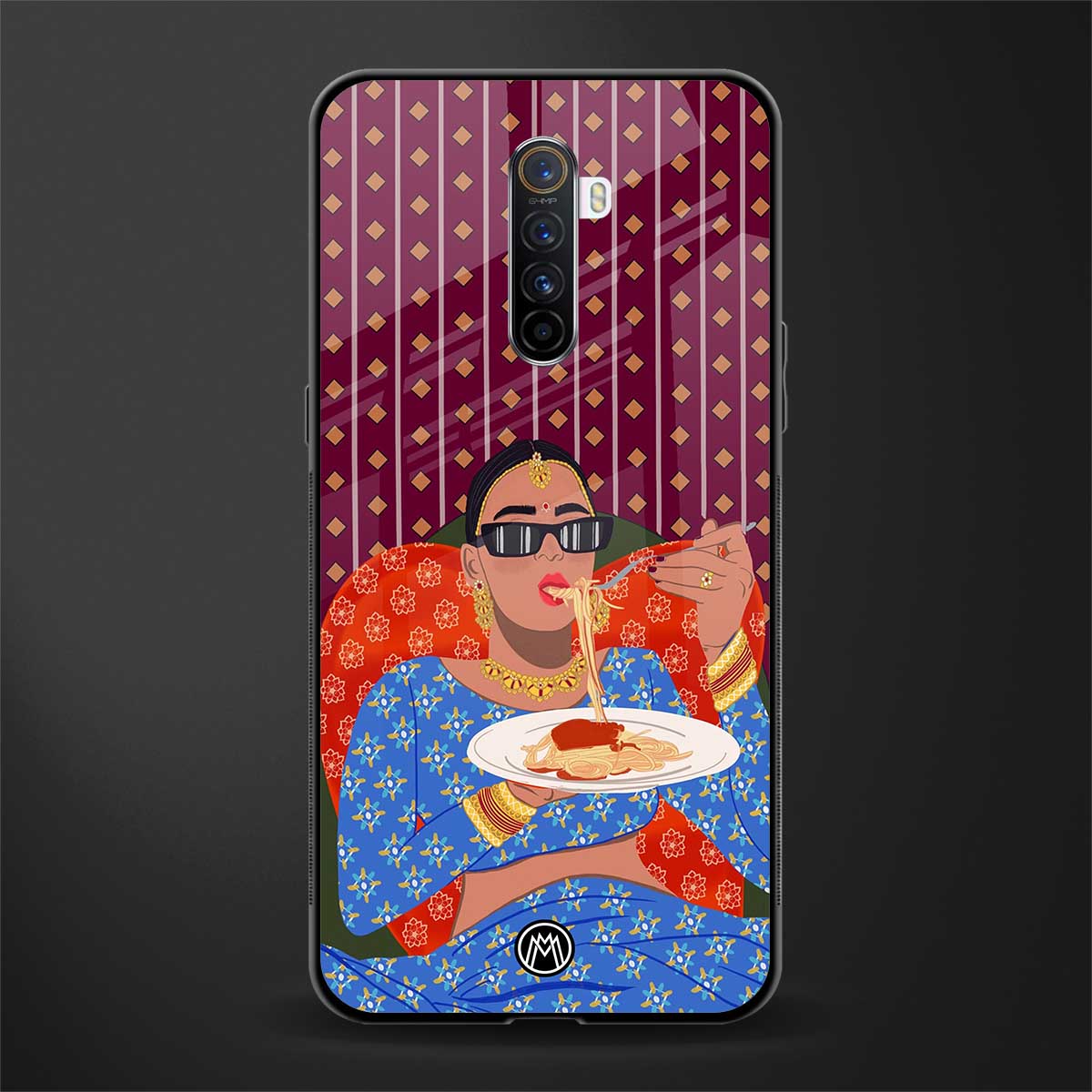 foodie queen glass case for realme x2 pro image