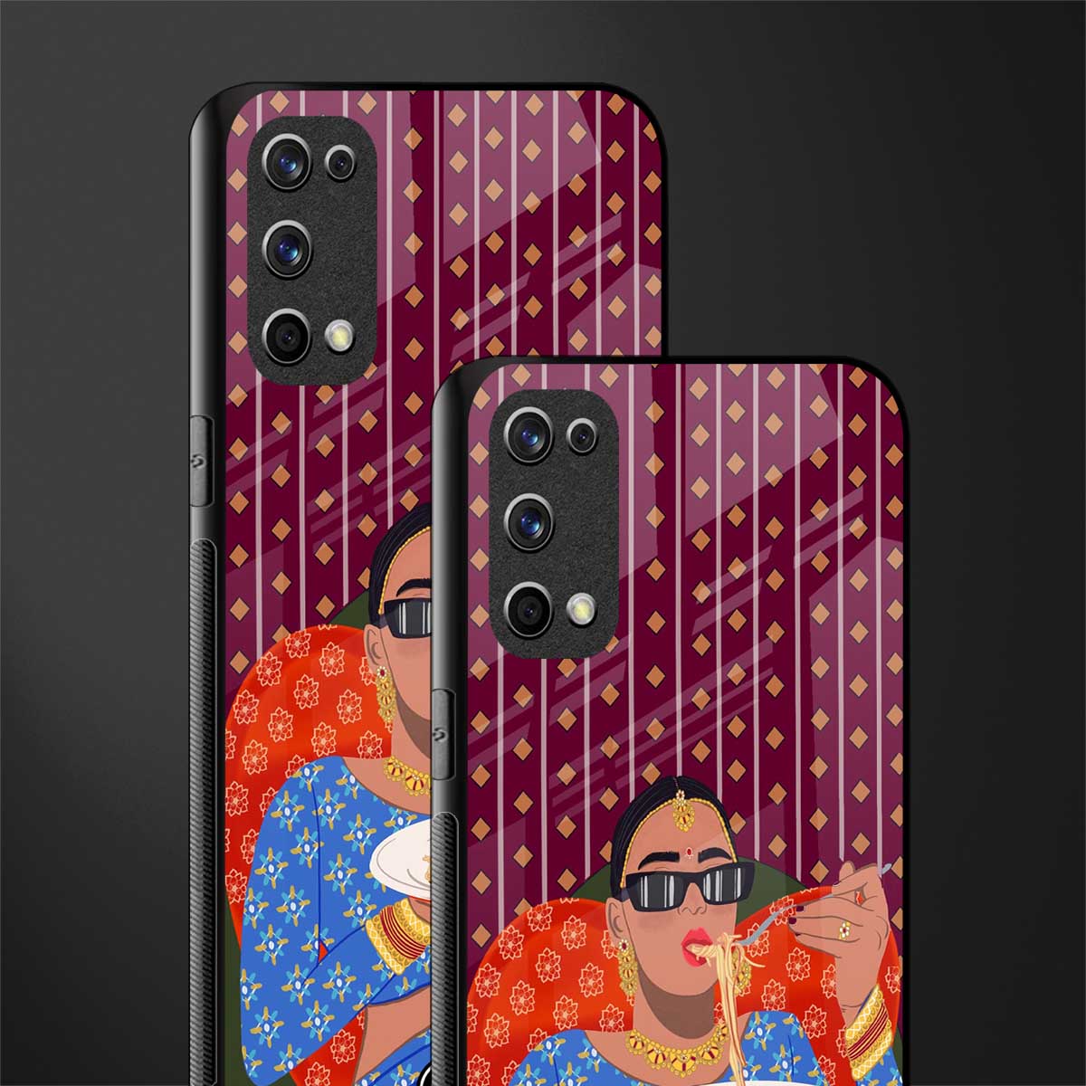 foodie queen glass case for realme x7 pro image-2