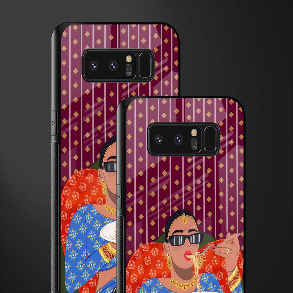 foodie queen glass case for samsung galaxy note 8 image-2