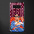 foodie queen glass case for samsung galaxy note 8 image