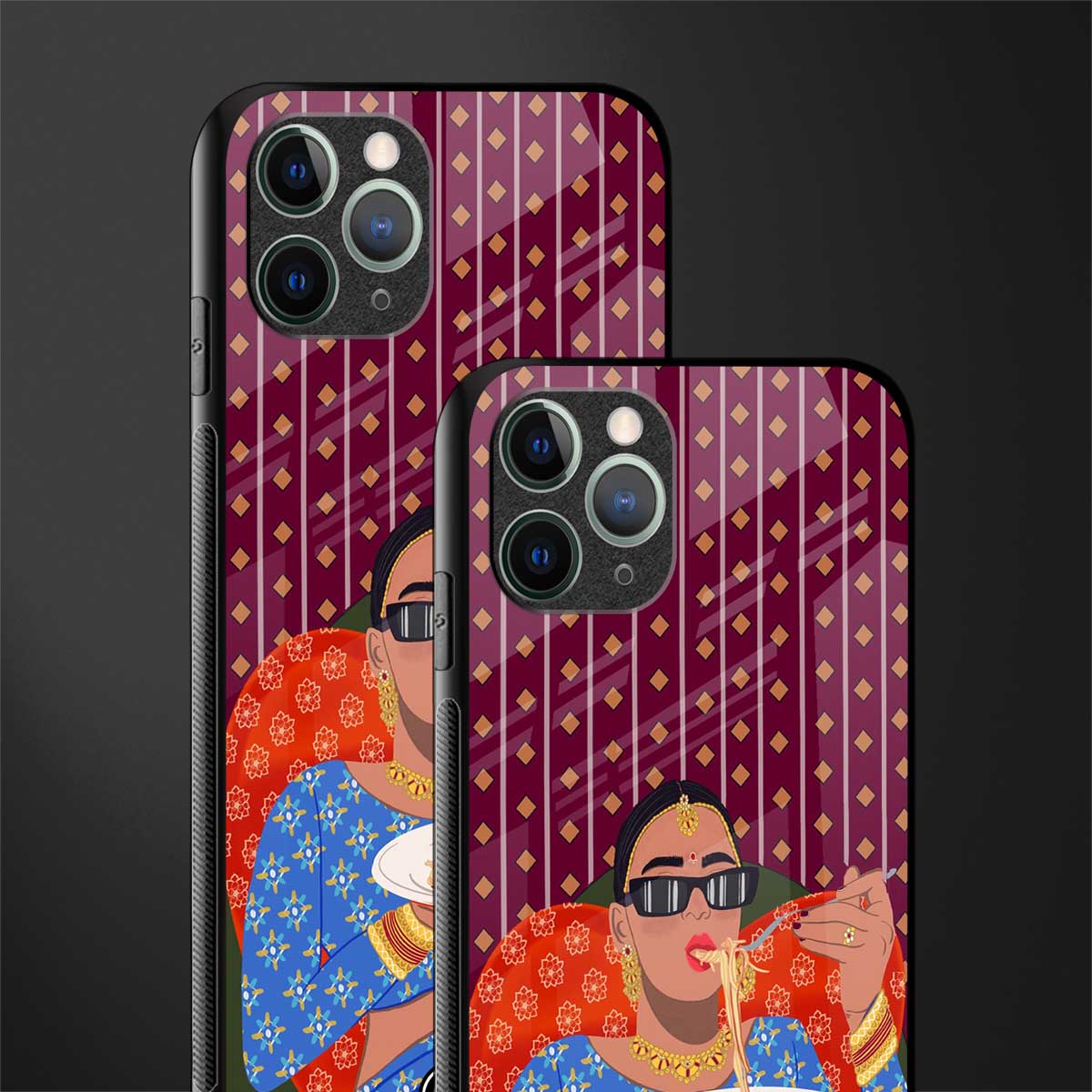 foodie queen glass case for iphone 11 pro max image-2