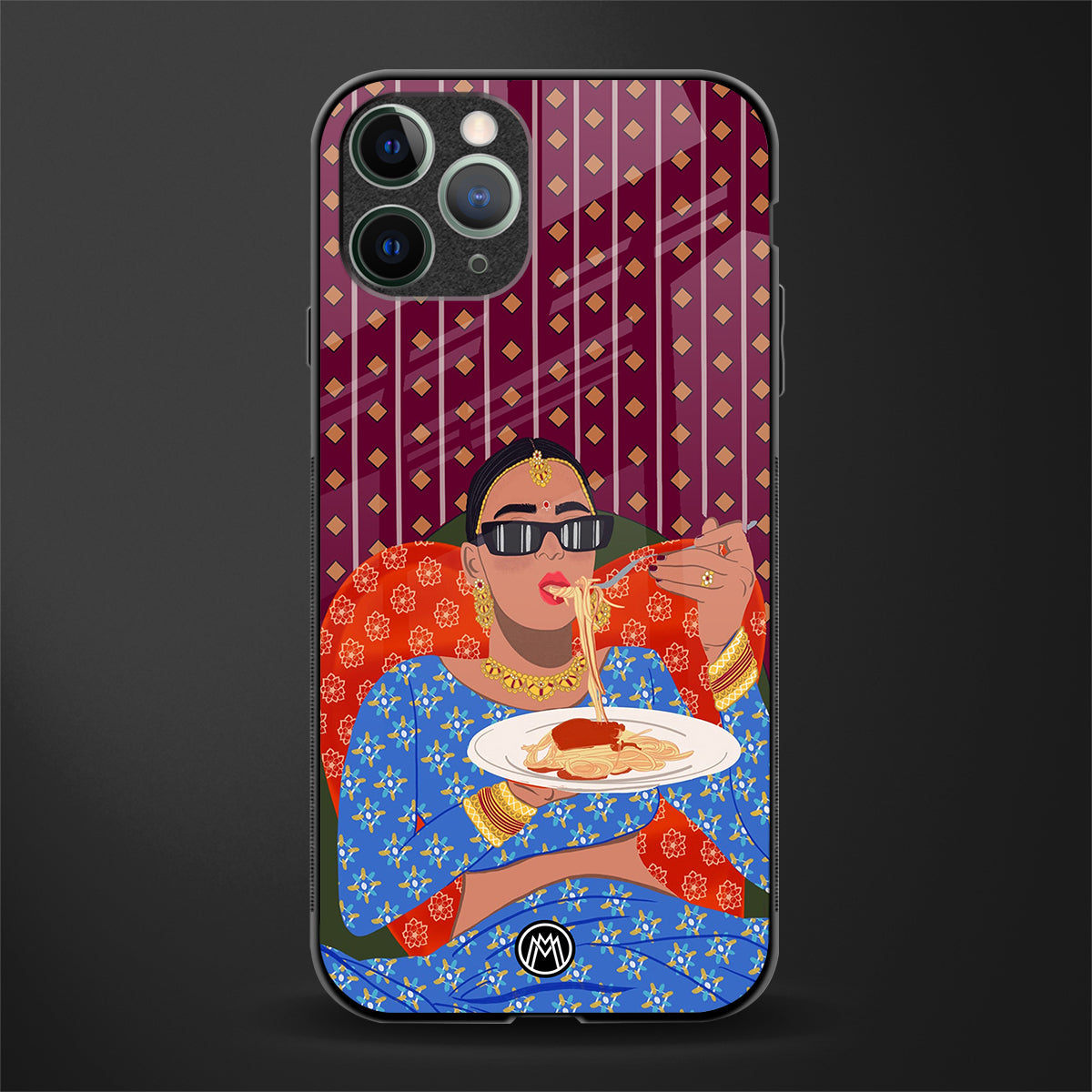 foodie queen glass case for iphone 11 pro image