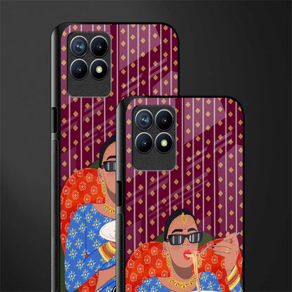 foodie queen glass case for realme 8i image-2