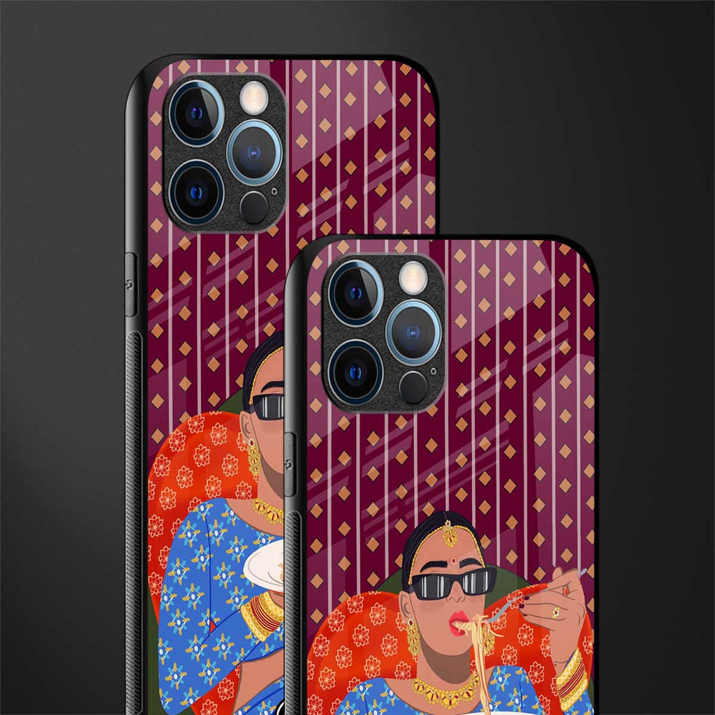 foodie queen glass case for iphone 12 pro max image-2