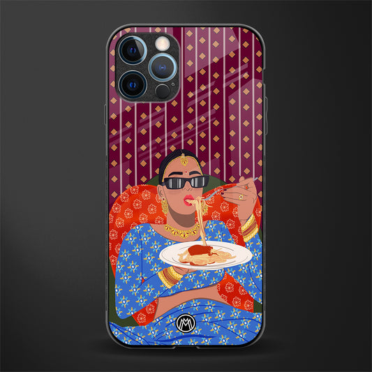 foodie queen glass case for iphone 12 pro max image