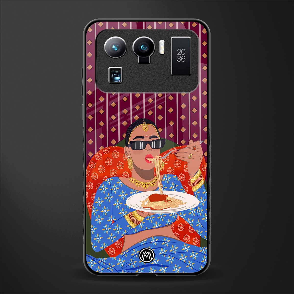 foodie queen glass case for mi 11 ultra 5g image