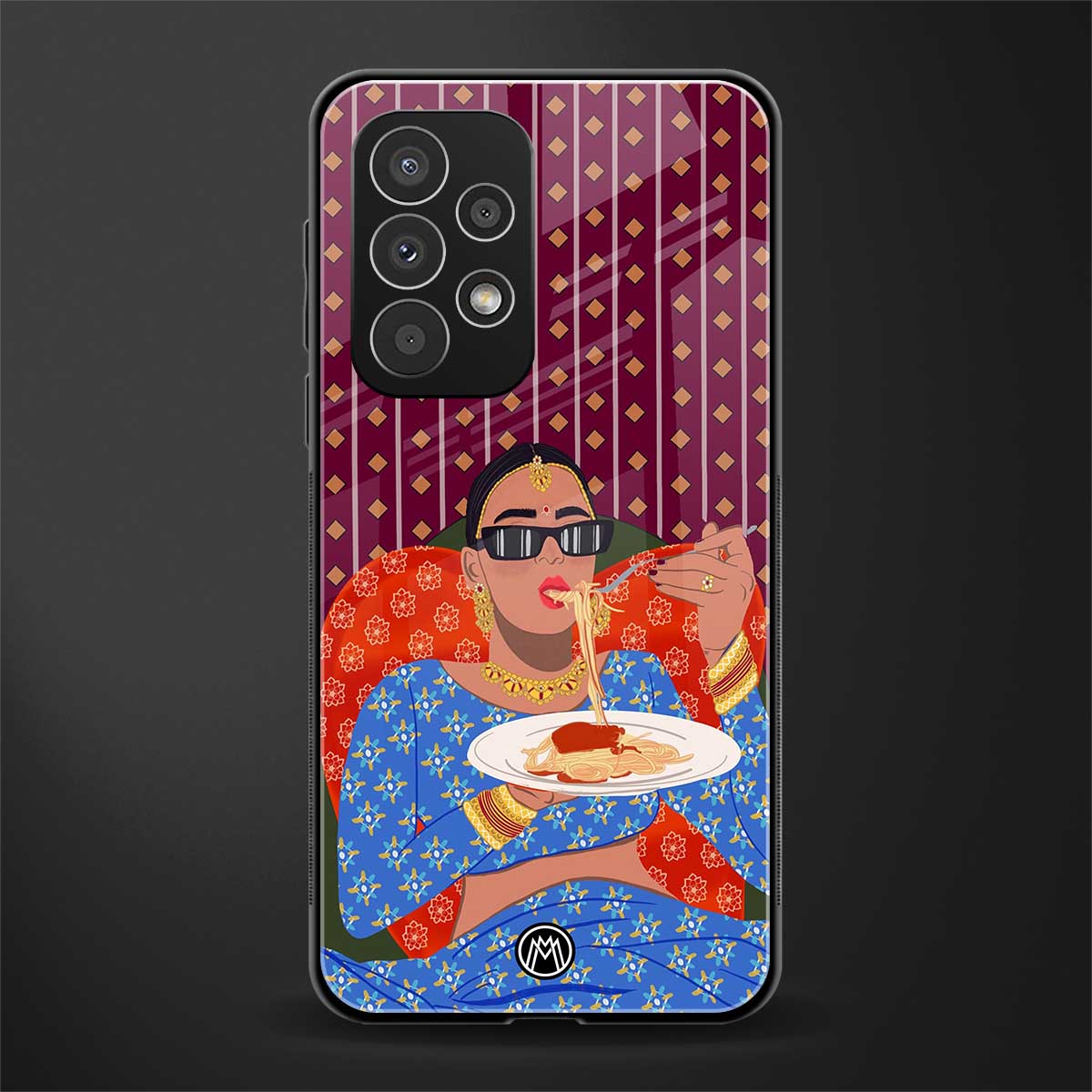 foodie queen back phone cover | glass case for samsung galaxy a23