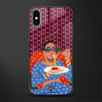 foodie queen glass case for iphone xs image