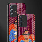 foodie queen glass case for vivo v23 5g image-2