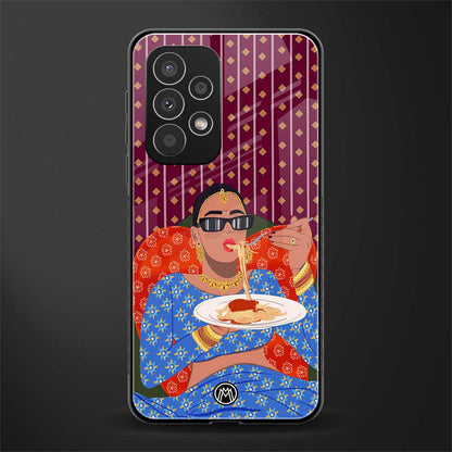 foodie queen back phone cover | glass case for samsung galaxy a73 5g