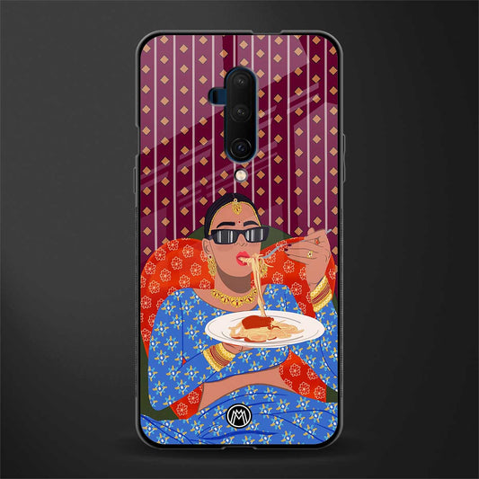 foodie queen glass case for oneplus 7t pro image