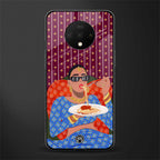 foodie queen glass case for oneplus 7t image