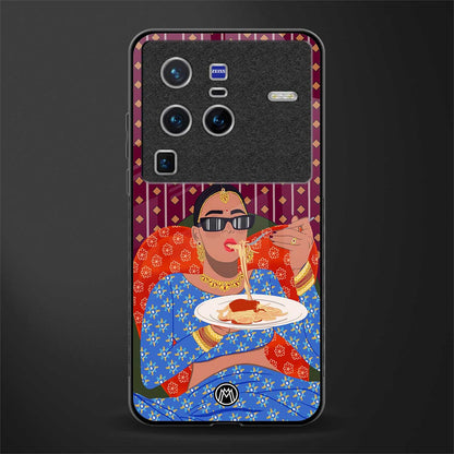 foodie queen glass case for vivo x80 pro 5g image