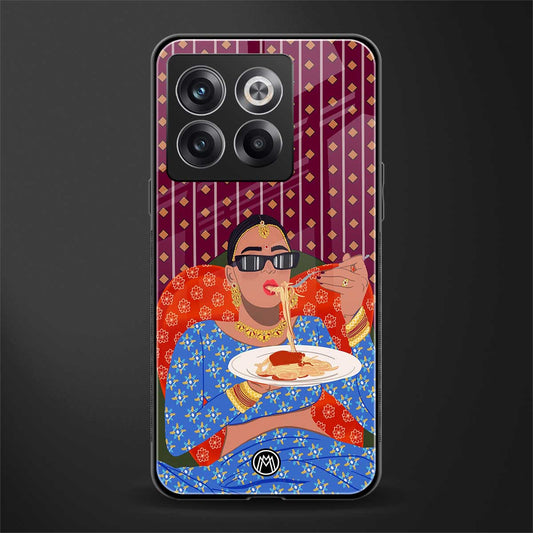 foodie queen back phone cover | glass case for oneplus 10t