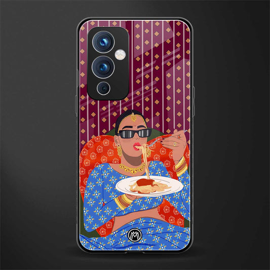 foodie queen back phone cover | glass case for oneplus 9