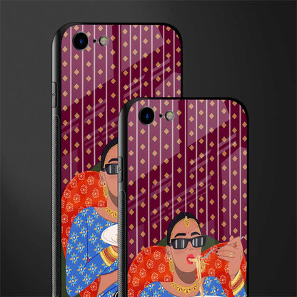 foodie queen glass case for iphone 8 image-2