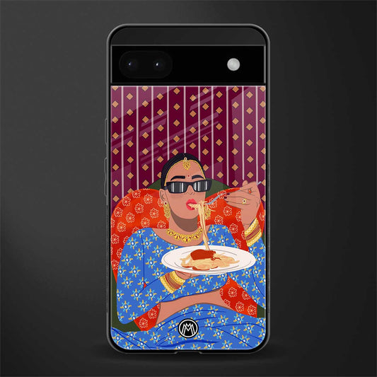 foodie queen back phone cover | glass case for google pixel 6a