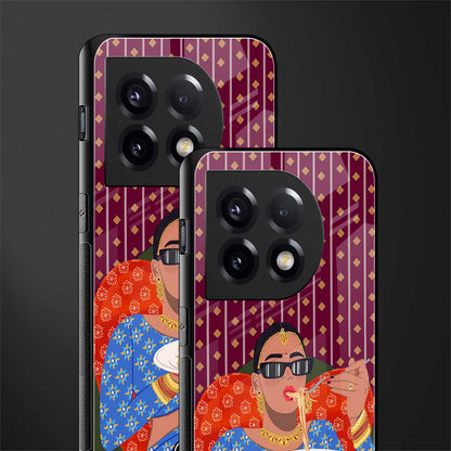 foodie queen back phone cover | glass case for oneplus 11