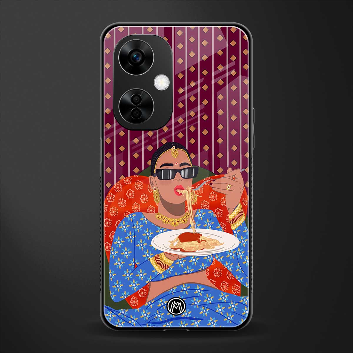 foodie queen back phone cover | glass case for oneplus nord ce 3 lite