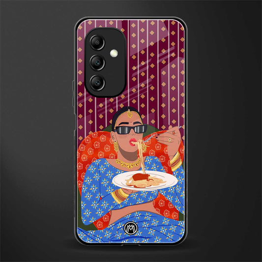 foodie queen back phone cover | glass case for samsung galaxy a14 5g