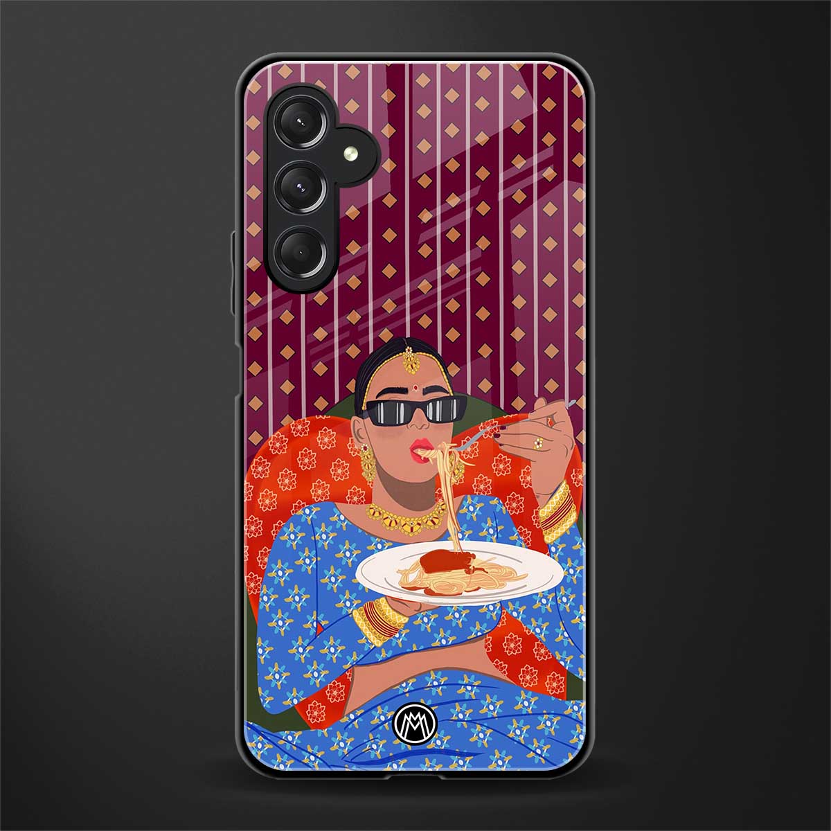 foodie queen back phone cover | glass case for samsun galaxy a24 4g
