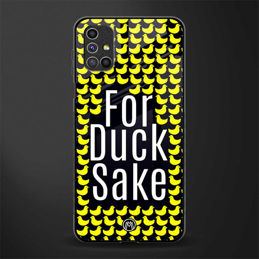 for duck sake glass case for samsung galaxy m31s image