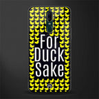 for duck sake glass case for oppo f11 image