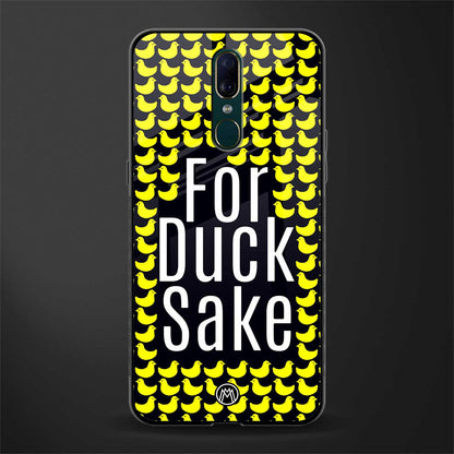 for duck sake glass case for oppo f11 image