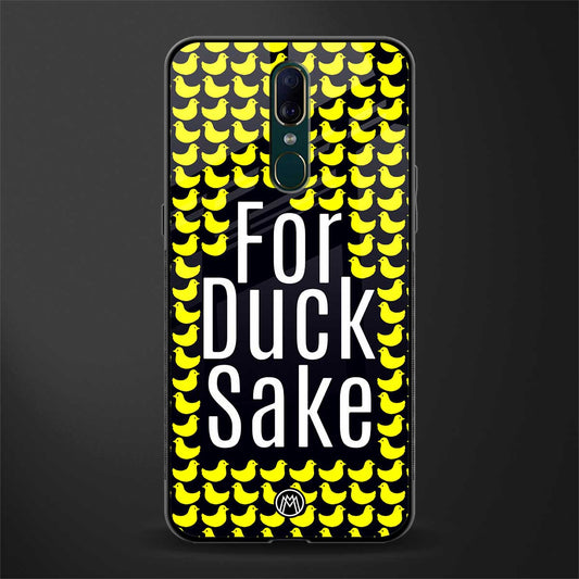 for duck sake glass case for oppo f11 image