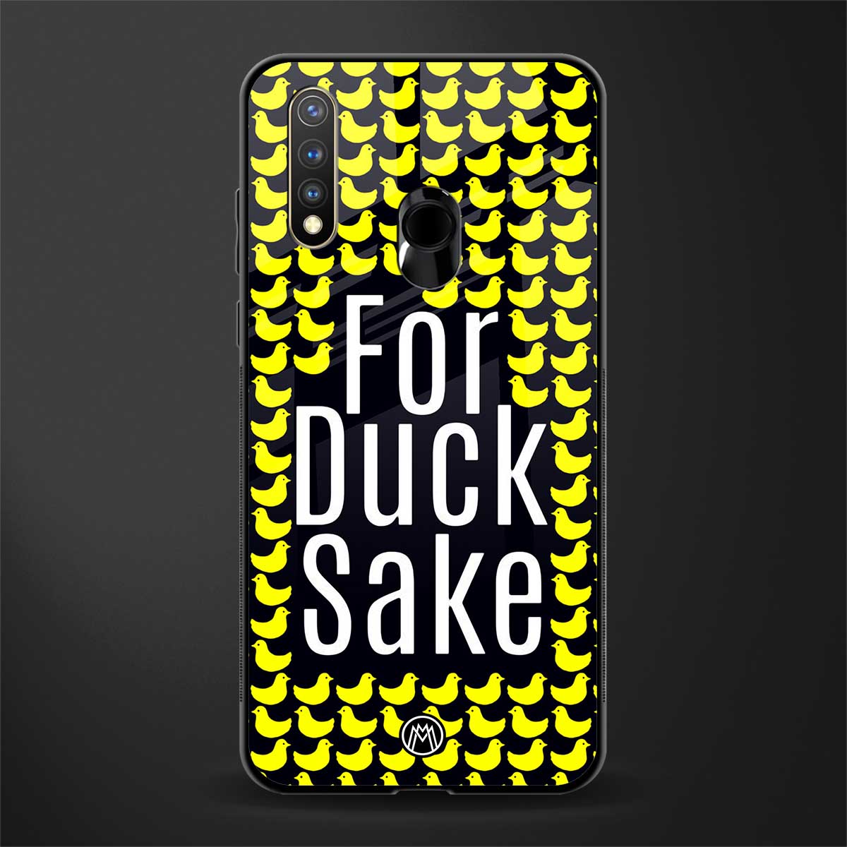 for duck sake glass case for vivo u20 image