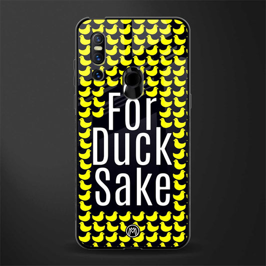 for duck sake glass case for vivo v15 image