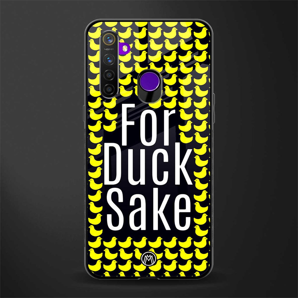 for duck sake glass case for realme 5 image