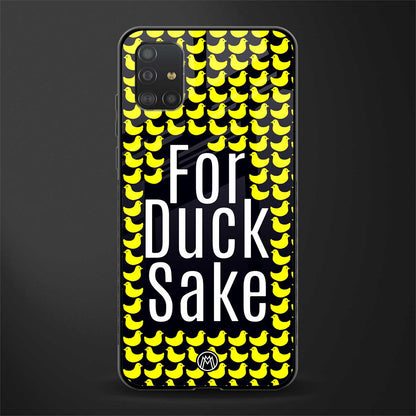 for duck sake glass case for samsung galaxy a51 image