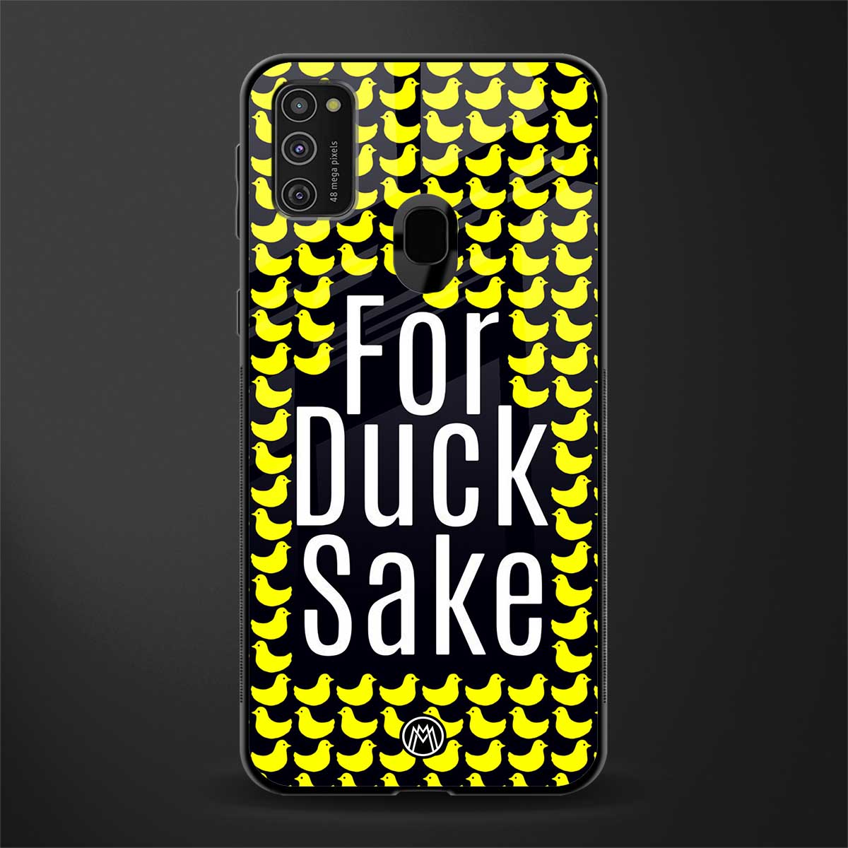 for duck sake glass case for samsung galaxy m21 image