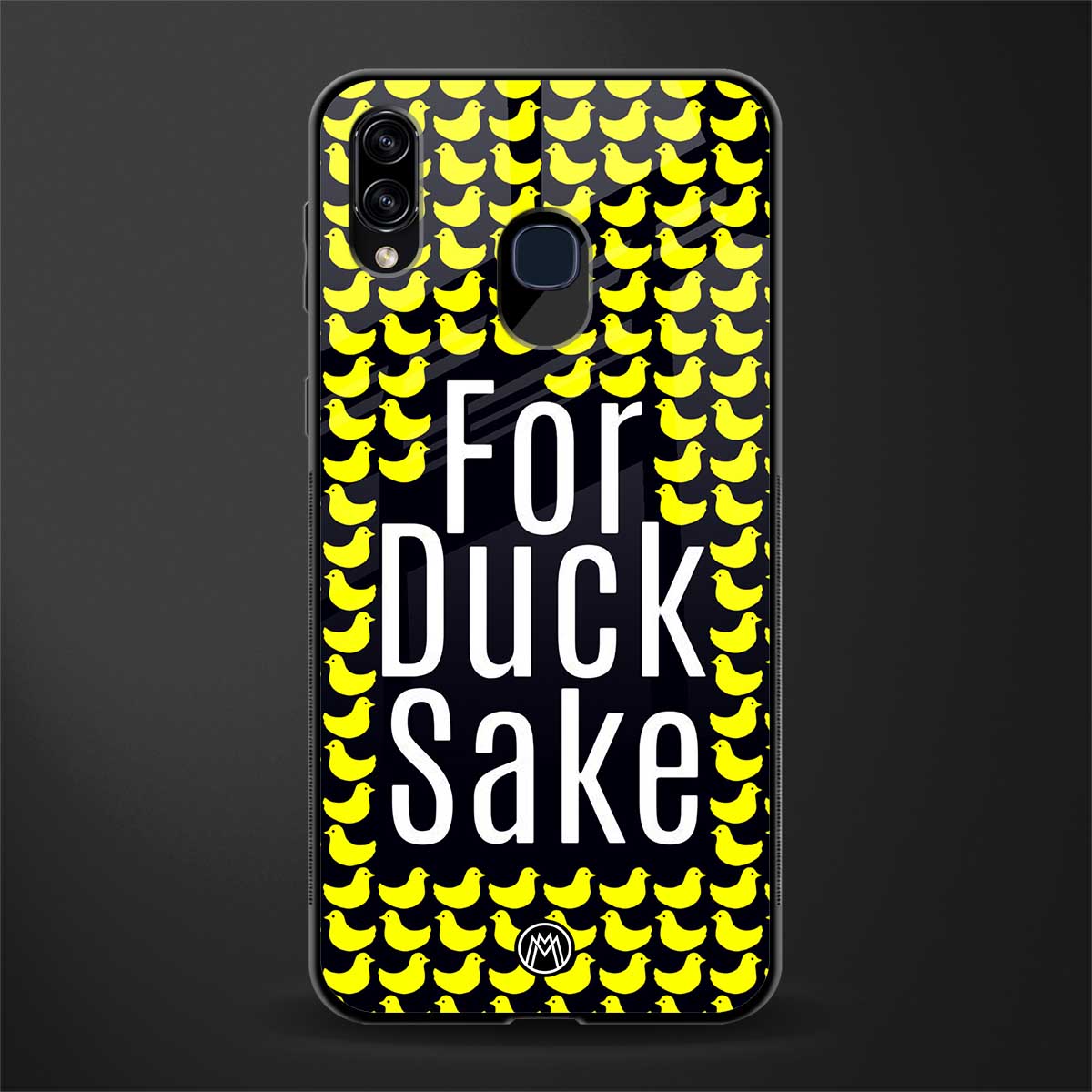 for duck sake glass case for samsung galaxy a20 image