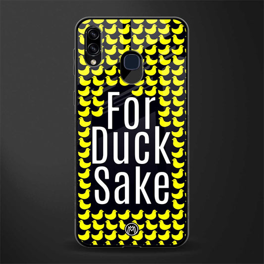 for duck sake glass case for samsung galaxy a20 image