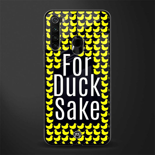 for duck sake glass case for redmi note 8 image