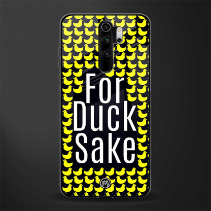 for duck sake glass case for redmi note 8 pro image