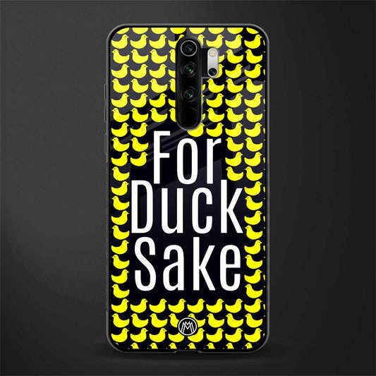 for duck sake glass case for redmi note 8 pro image