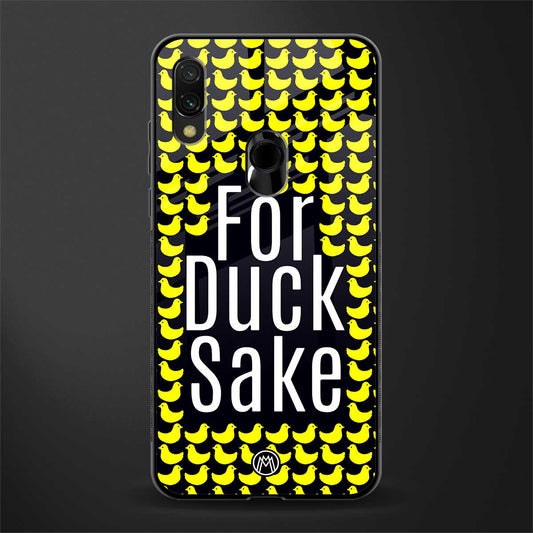 for duck sake glass case for redmi y3 image
