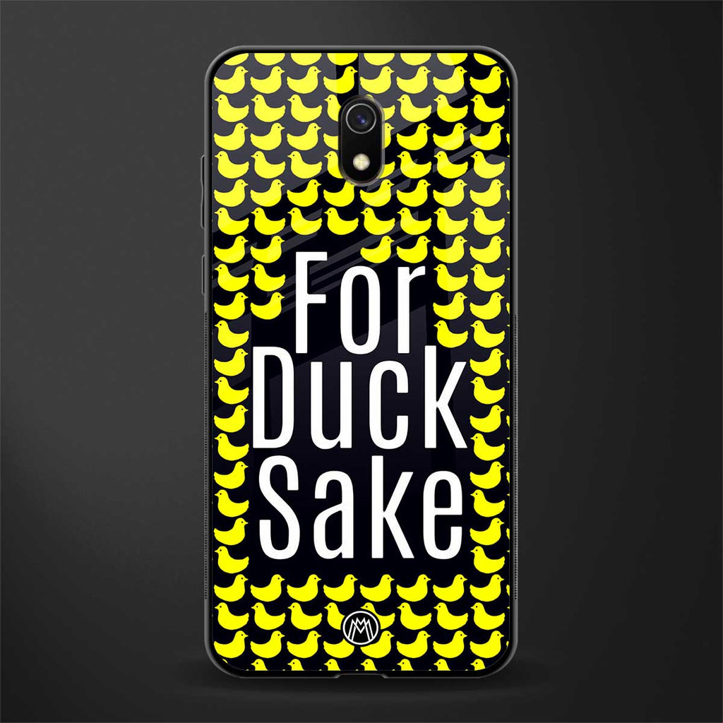 for duck sake glass case for redmi 8a image