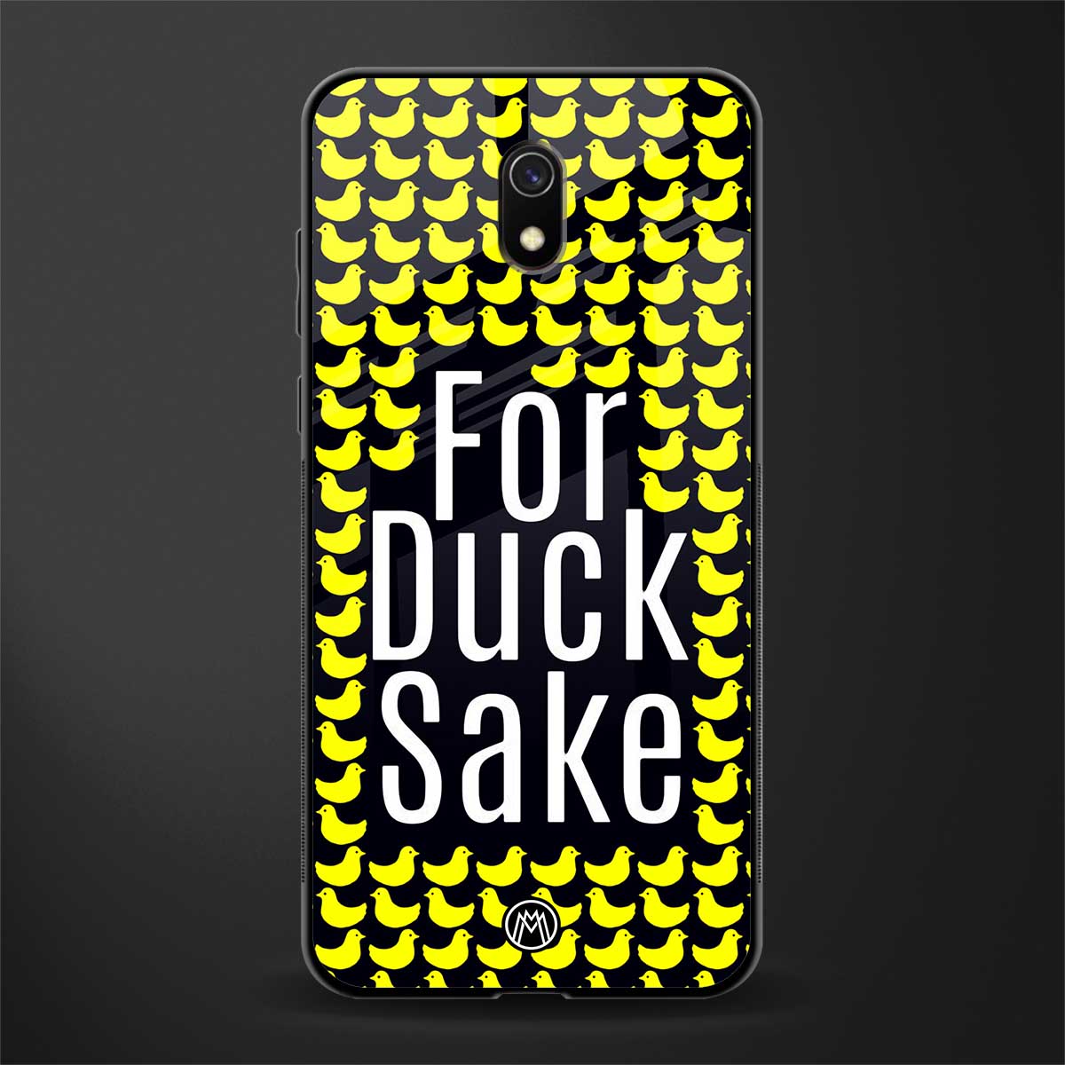 for duck sake glass case for redmi 8a image