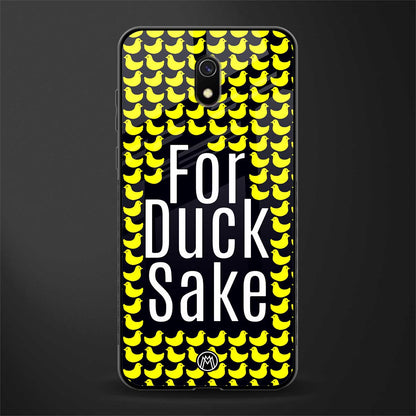 for duck sake glass case for redmi 8a image